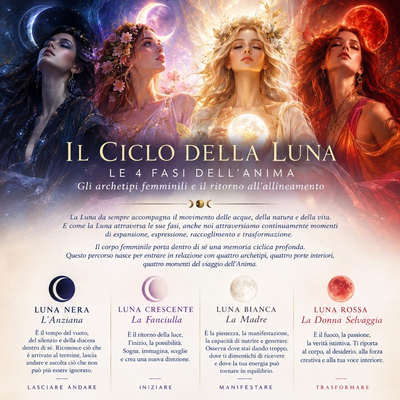 IL CICLO DELLA LUNA – Le 4 Fasi dell'Anima